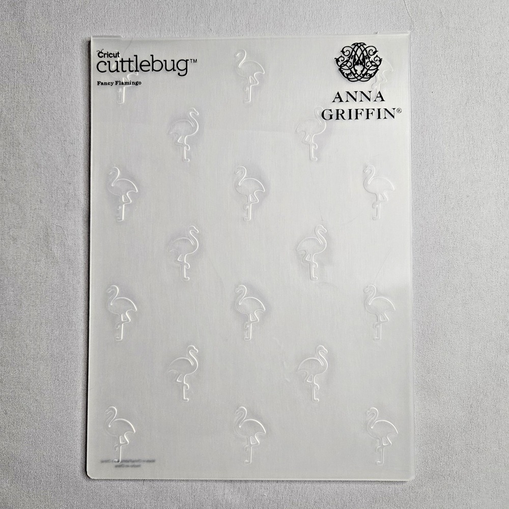 Anna Griffin 5x7 Embossing Folder Bundle 5 Pcs Anchor Hat Flamingo Tie Pineapple - Picture 4 of 6
